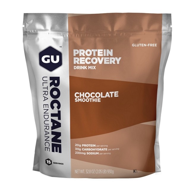 GU Energy Roctane Protein Recovery Drink Mix Chocolate Smoothie 930gr 15μερίδες (Ρόφημα Αποκατάστασης σε Σκόνη με Γεύση Σοκολάτα)