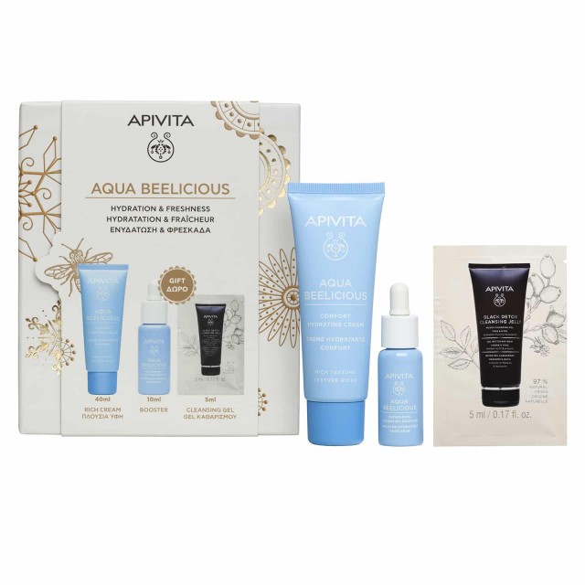 Apivita SET Aqua Beelicious Routine - Rich Texture (ΣΕΤ Ενυδάτωσης & Φρεσκάδας - Πλούσια Υφή)