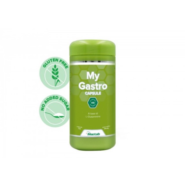 Meetab My Gastro 120caps (Συμπλήρωμα Διατροφής με Γλουταμίνη & Βιταμίνης B1 για Υποστήριξη των Μυών)