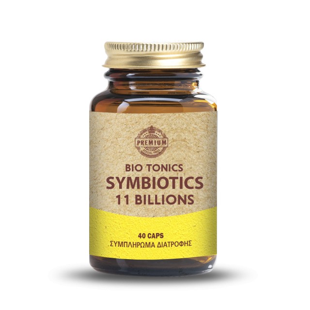 Bio Tonics Premium Symbiotics 11 Billions 40caps (Συμπλήρωμα Διατροφής για την Ενίσχυση του Ανοσοποιητικού Συστήματος & την Υγεία του Εντέρου)