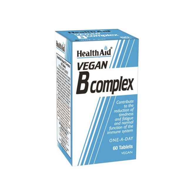 Health Aid Vegan B Complex 60tabs (Σύμπλεγμα Βιταμινών Β)