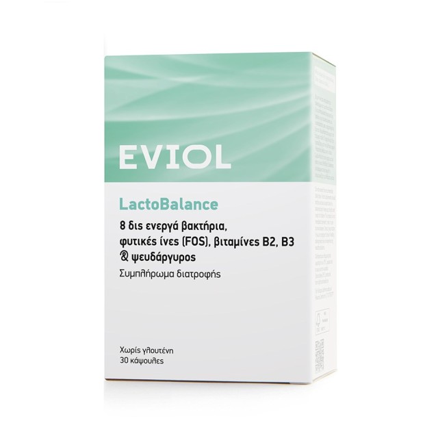 Eviol Lactobalance 30caps (Συμπλήρωμα Διατροφής για την Ισορροπία της Εντερικής Χλωρίδας)