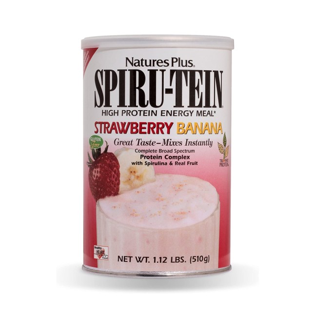 Natures Plus Spiru Tein Strawberry Banana 510gr (Αθλητές - Ενέργεια - Αδυνάτισμα)