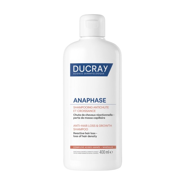 Ducray Anaphase+ Anti-Hair Loss & Growth Shampoo 400ml (Σαμπουάν Ανάπτυξης των Μαλλιών & Kατά της Αντιδραστικής Τριχόπτωσης)