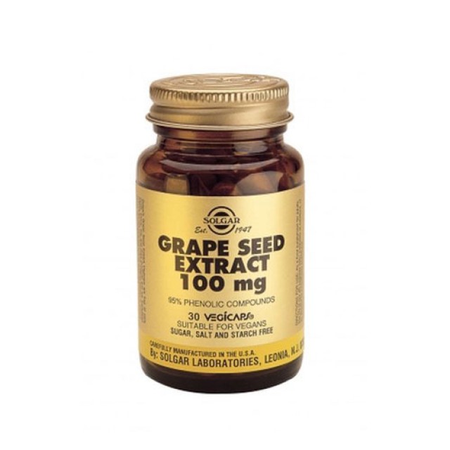 Solgar Grape Seed Extract 100mg 30 Vegetarian Caps