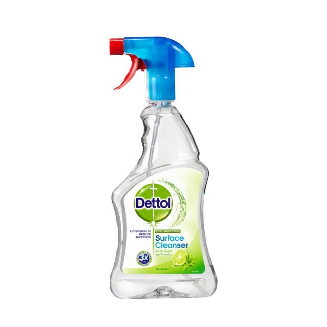 Dettol Surface Cleanser Antibacterial Spray Lime & Mint 500ml (Απολυμαντικό Spray Γενικού Καθαρι