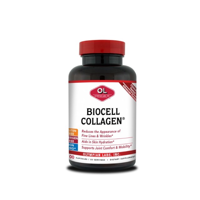 Olympian Labs Biocell Collagen 500mg 100caps (Συμπλήρωμα Διατροφής για την Υγεία των Οστών, των Αρθρώσεων & του Δέρματος)