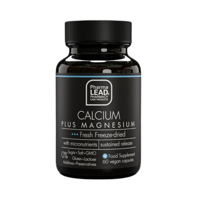 Pharmalead Black Range Calcium Plus Magnesium 60caps (Συμπλήρωμα Διατροφής για την Καλή Υγεία Οστών, Δοντιών & Μυών)