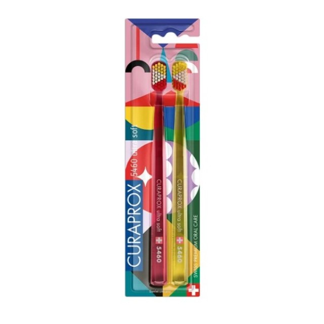 Curaprox CS 5460 Ultra Soft Duo Toothbrush Power Smile Edition 2pcs