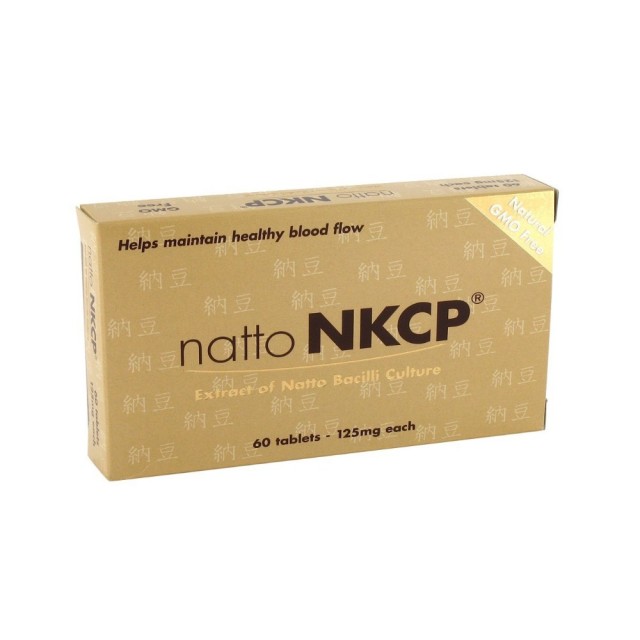 Natto NKCP 125mg 60tabs (Συμπλήρωμα Διατροφής για την Καλή Κυκλοφορία του Αίματος)