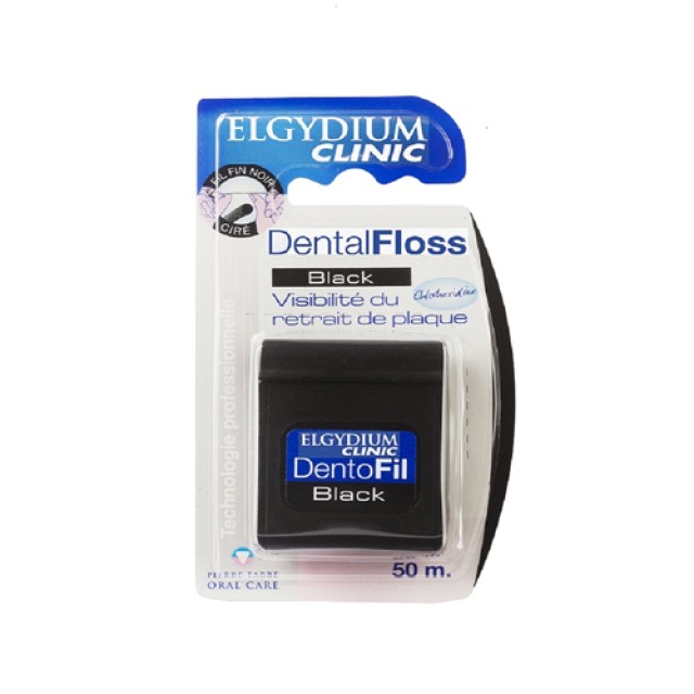 Elgydium Clinic Dental Floss Black (Οδοντικό Νήμα σε Μαύρο Χρώμα)