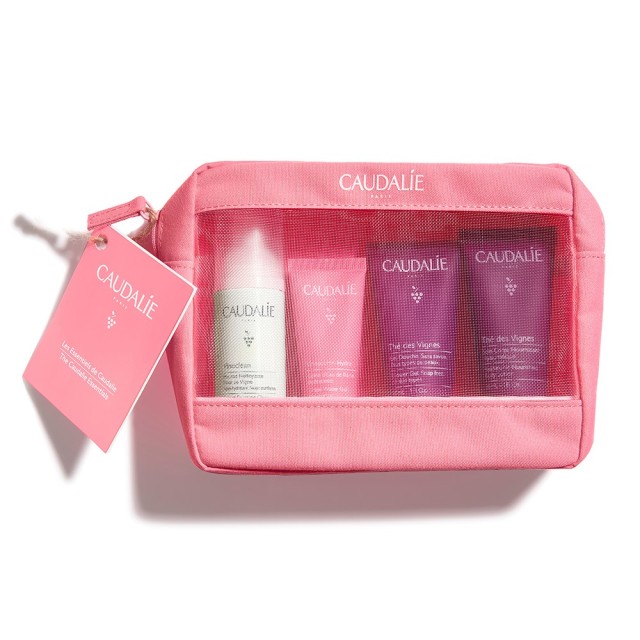 Caudalie Essentials SET Vinoclean Instant Foaming Cleanser 50ml & Vinosource Hydra Grape Water Gel Moisturizer 15ml & Thé des Vignes Shower Gel 30ml & Body Lotion 30ml (Σετ Περιποίησης Προσώπου & Σώματος)