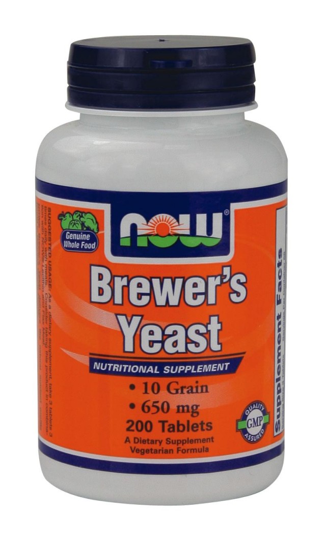Now Foods Brewers Yeast 650mg 200tabs
