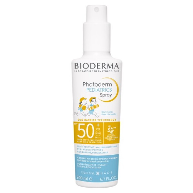 Bioderma Photoderm Pediatrics Spray SPF50+ 200ml (Παιδικό Αντηλιακό Σπρέι 12μ+)