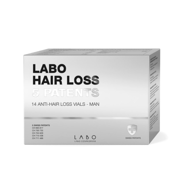 Labo Hair Loss 5 Patents Man 14 Φιαλίδια (Δερμοκαλλυντική Αγωγή για την Καταπολέμηση της Ανδρικής Τριχόπτωσης)