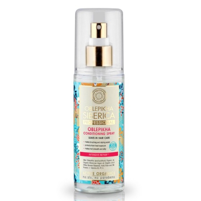 Natura Siberica Οblepikha Conditioning Spray Leave-in Hair Care 125ml (Εντατική Επανόρθωση Μαλλιών Προϊόν Χωρίς Ξέβγαλμα)