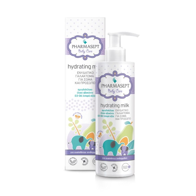 Pharmasept Baby Care Hydrating Milk 250ml (Βρεφικό Ενυδατικό Γαλάκτωμα για Πρόσωπο & Σώμα)