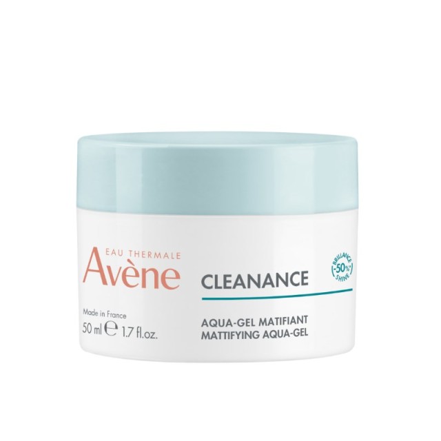 Avene Cleanance Mattifying Aqua Gel 50ml (Kρέμα-Τζελ Προσώπου για Ματ Αποτέλεσμα για Μικτή/Λιπαρή Επιδερμίδα με Ατέλειες)