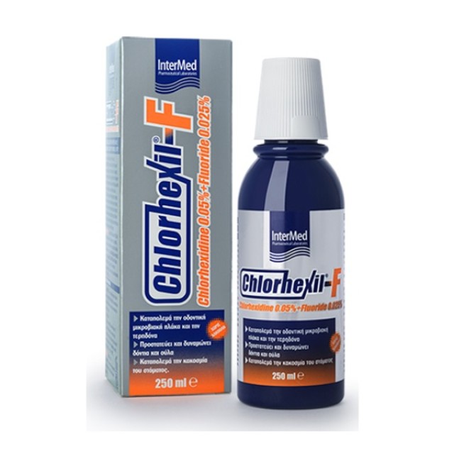 Chlorhexil F-Mouthwash 0.05% 250ml (Φθοριούχο Στοματικό Διάλυμα με Ισχυρή Καθαριστική Δράση)