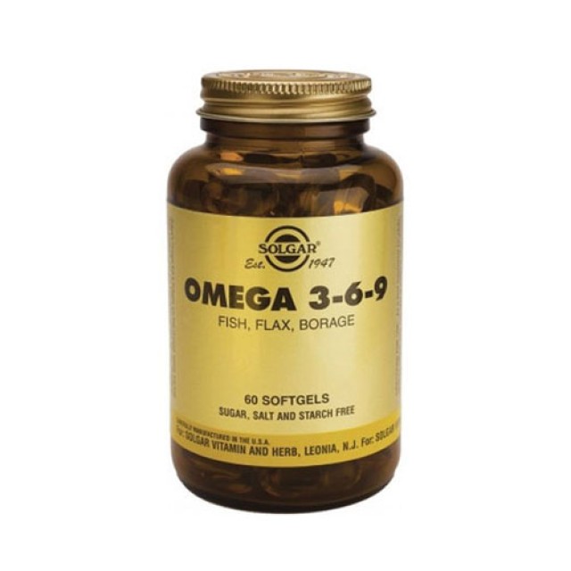 Solgar Omega 3 6 9 60softgels (Ω3 λιπαρά οξέα)