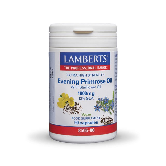 Lamberts Evening Primrose Oil With Starflower 90caps (Συνδυασμός Ελαίου Νυχτολούλουδου & Ελαίου Starflower)