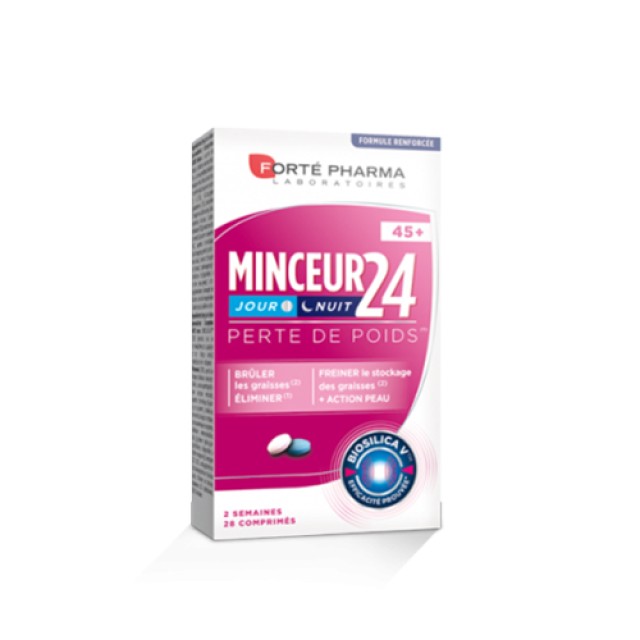 Forte Pharma Minceur24 45+ Fort Φόρμουλα Αδυνατίσματος 14 Ημέρας + 14 Νύχτας)