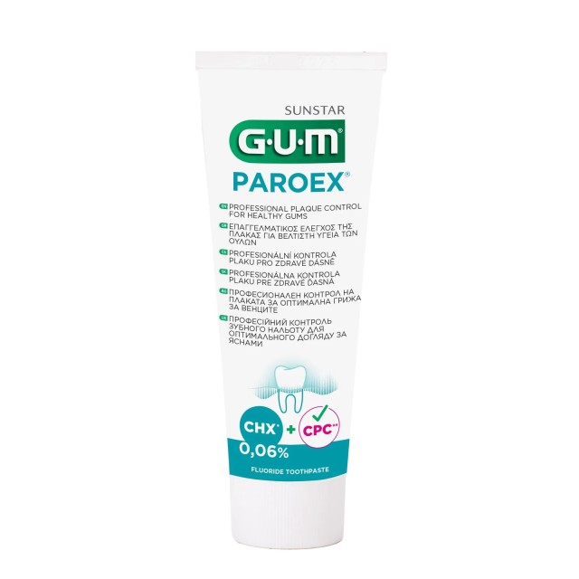 Gum Paroex Toothpaste 0,06uml (Οδοντόκρεμα Συντήρησης για Αντιμετώπιση & Πρόληψη της Πλάκας)