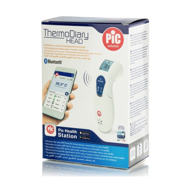 Pic Solution ThermoDiary Head Infrared No Contact Forehead Thermometer