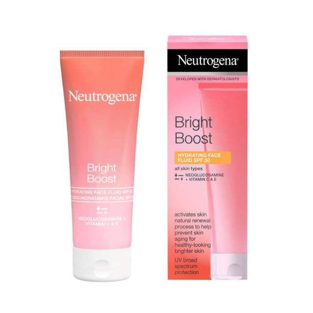 Neutrogena Bright Boost Gel Cream SPF30 50ml (Αντιγηραντική Κρέμα Προσώπου Λάμψης με Λεπτόρρευστη Υφή)