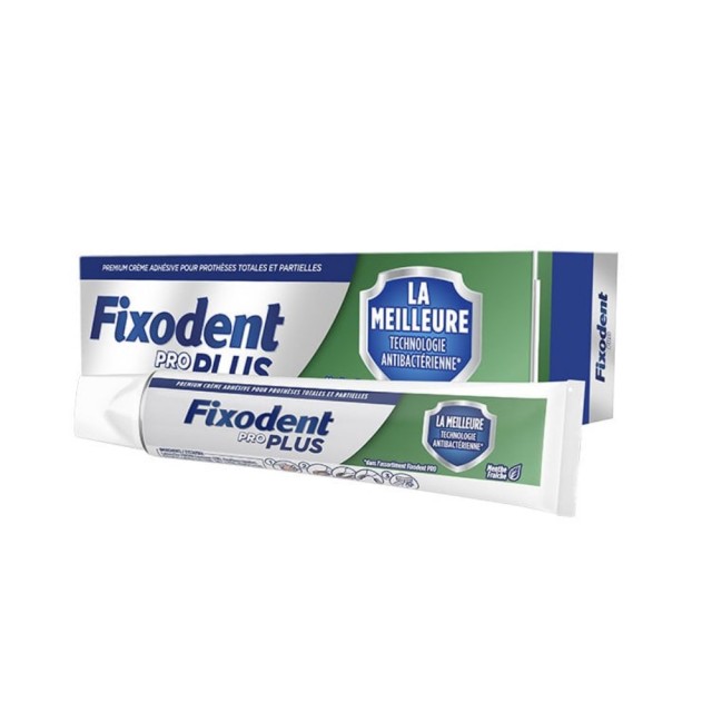 Fixodent Pro Plus 40gr (Στερεωτική Κρέμα για Τεχνητή Οδοντοστοιχία με Αντιβακτηριακή Δράση)