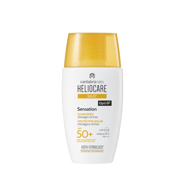 Heliocare Sensation Sunscreen SPF50+ 50ml (Αντηλιακό Προσώπου Ανάλαφρης Υφής και Oil-free Σύνθεσης)