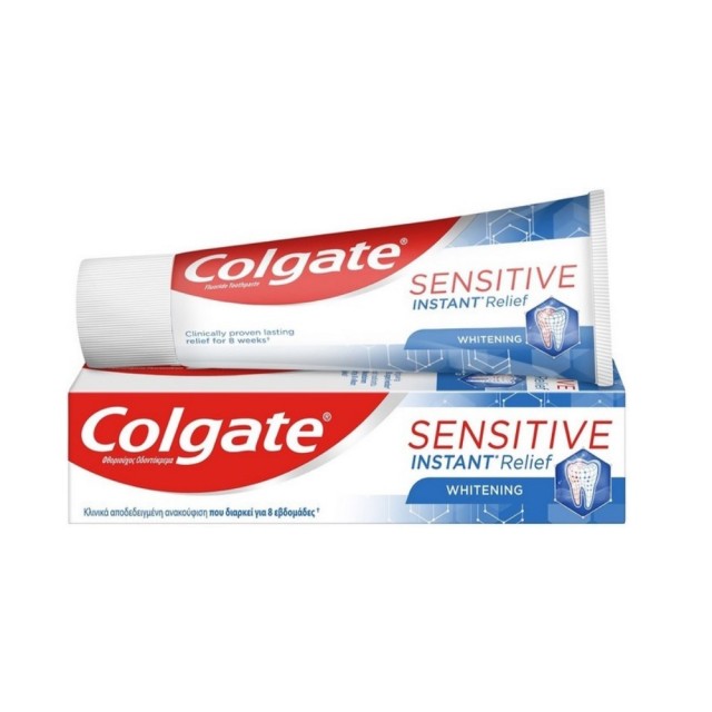 Colgate Sensitive Instant Relief Whitening 75ml (Λευκαντική Οδοντόκρεμα για Ευαίσθητα Δόντια)