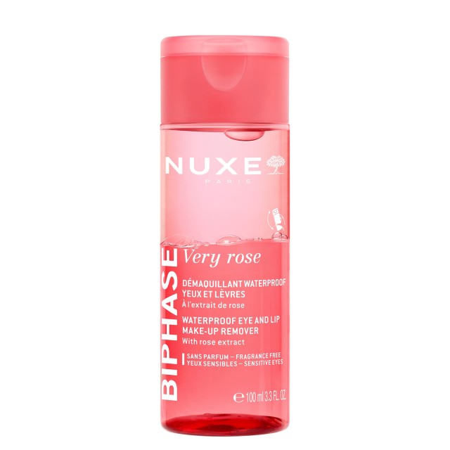 Nuxe Very Rose Biphase Waterproof Eye & Lip Make-up Remover 100ml (Διφασικό Ντεμακιγιάζ για Μάτια & Χείλη)