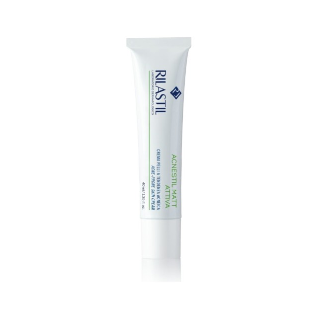 Rilastil Acnestil Mat Sebum Normalizing Mouisturizing Cream 40ml (Ματ Κρέμα για Λιπαρή & με Τάση Ακμής Επιδερμίδα) 