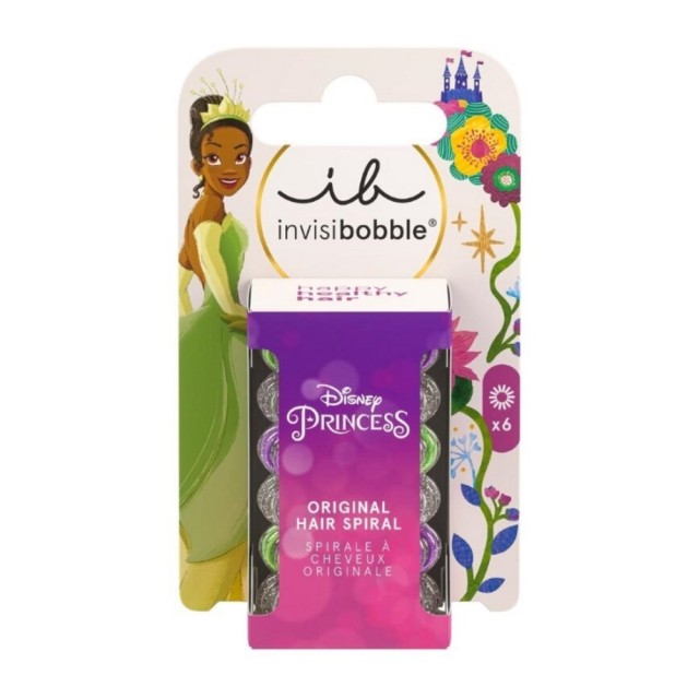 Invisibobble Kids Original Disney Tiana 6τεμ (Παιδικά Λαστιχάκια Μαλλιών Tiana)