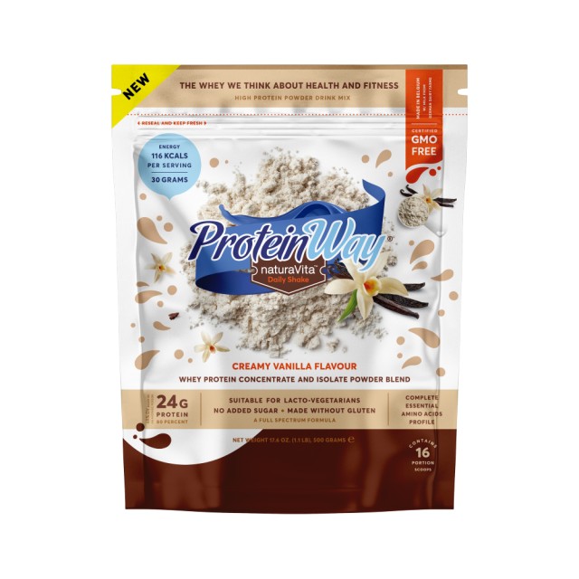 Natura Vita Protein Way Vanilla Whey Powder 500gr