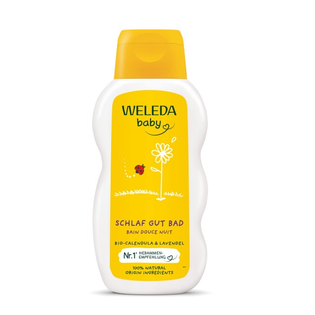 Weleda Baby Good Night Bath Calendula & Lavender 200ml (Βρεφικό Αφρόλουτρο με Καλέντουλα & Λεβάντα)
