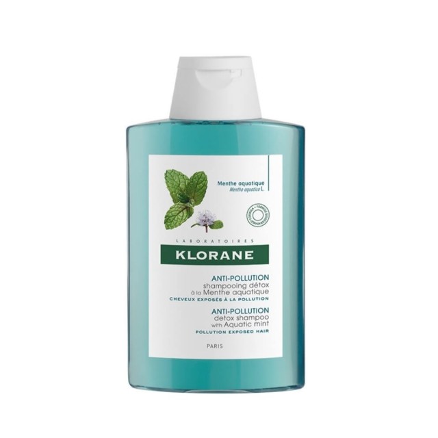 Klorane Aquatic Mint Detox Shampoo 200ml (Σαμπουάν Αποτοξίνωσης για Μαλλιά Εκτεθειμένα στην Ρύπανση)