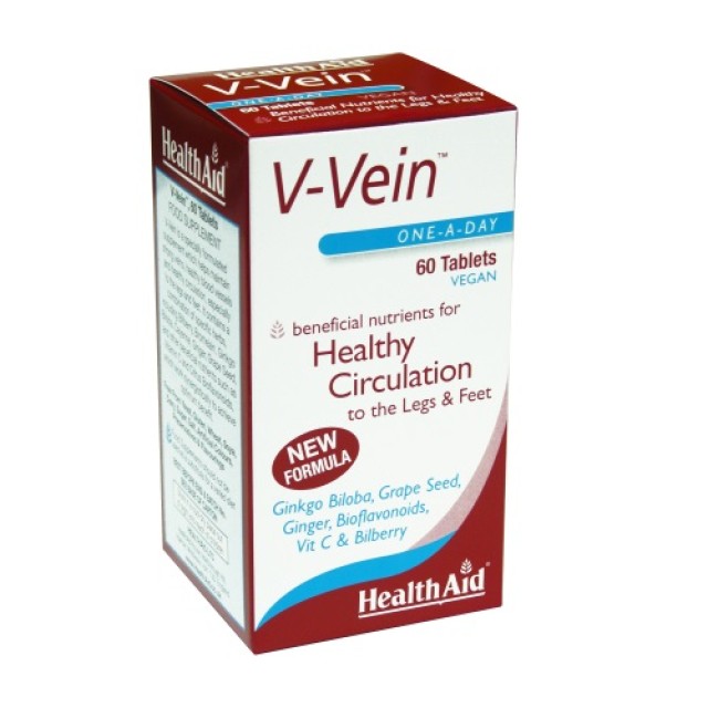 Health Aid V-Vein 60tabs (Συμπλήρωμα Διατροφής για Υγιές Κυκλοφορικό των Άκρων)