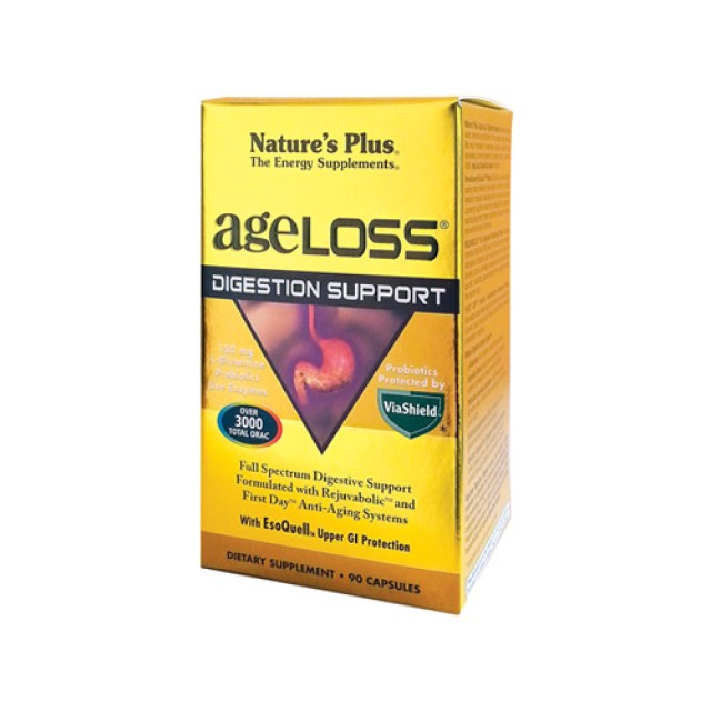 Natures Plus Ageloss Digestion Support 90caps (Δυσπεψία & Δυσκοιλιότητα)