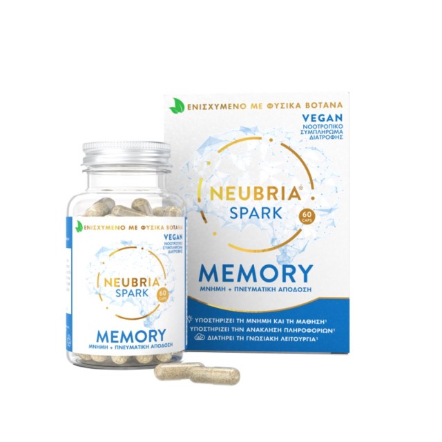 Neubria Spark Memory 60caps (Νοοτροπικό Συμπλήρωμα Διατροφής για Υποστήριξη της Μνήμης & Πνευματική Απόδοση)