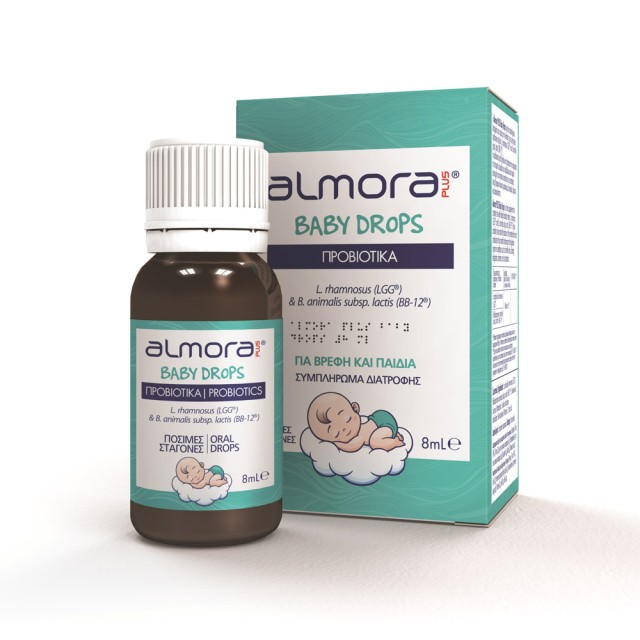 Almora Plus Baby Drops 8ml (Συμπλήρωμα Διατροφής για την Ανακούφιση των Βρεφικών Κολικών)