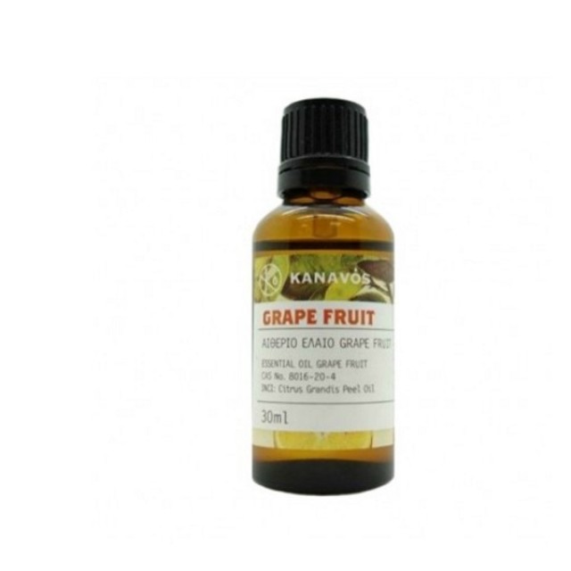 Kanavos Essential Oil Grape Fruit 30ml (Αιθέριο Έλαιο Γκρέιπφρουτ)