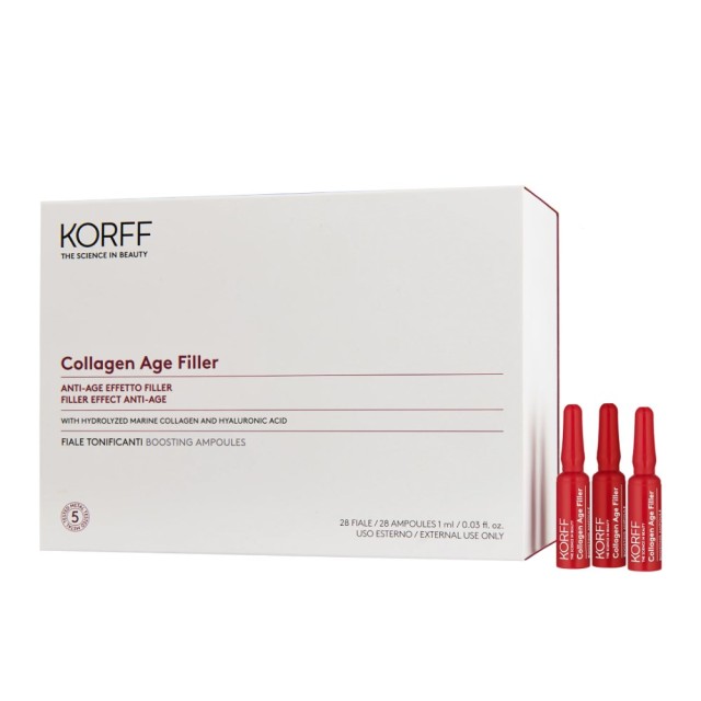 Korff Collagen Age Filler Boosting Ampoules 7τεμ (Αμπούλες Προσώπου με Αντιρυτιδική Δράση)