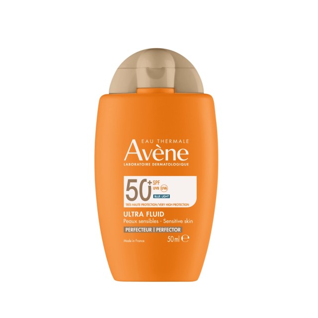 Avene Ultra Fluid Mat Perfect SPF50+ 50ml (Λεπτόρρευστο Αντηλιακό Προσώπου με Χρώμα για Ευαίσθητο Δέρμα)
