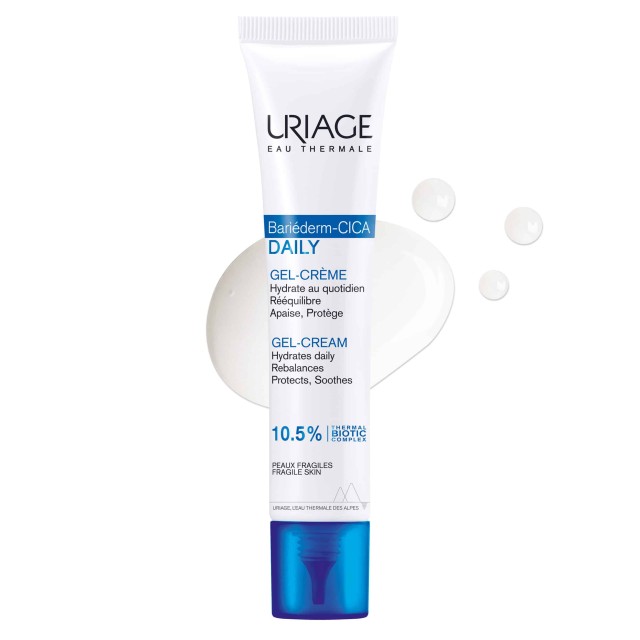 Uriage Bariederm Cica Daily Gel Cream 40ml (Ενυδατική Κρέμα/Τζελ Ελαφριάς Υφής για την Ευαίσθητη Επι