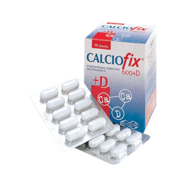 Calciofix 600mg+D X 90tablets (Για την Κάλυψη των Αναγκών σε Ασβέστιο και Βιταμίνη D3)