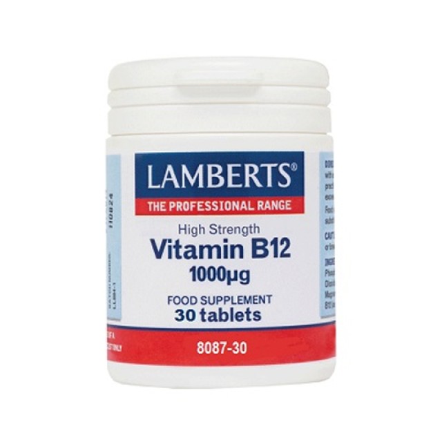 Lamberts Vitamin B12 1000mg 30tabs (Συμπλήρωμα Διατροφής με Βιταμίνη B12)