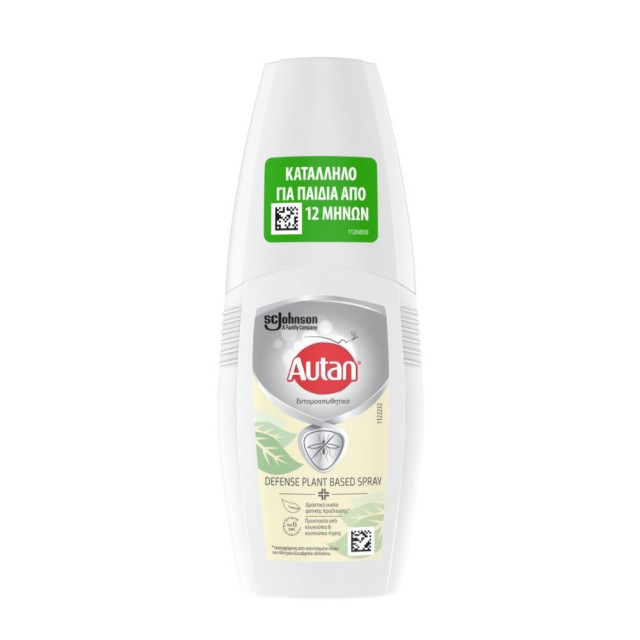 Autan Defense Plant Based Spray 100ml (Φυτικό Εντομοαπωθητικό Σπρέι για Ενήλικες και Μωρά άνω των 12 Μηνών)