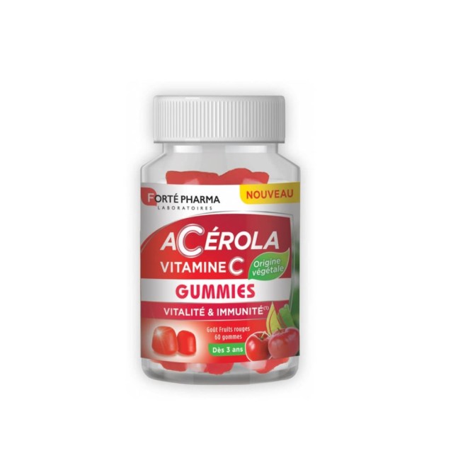 Forte Pharma Acerola Vitamin C 60 ζελεδάκια (Συμπλήρωμα Διατροφής με Βιταμίνη C από Ασερόλα)
